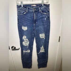 SO denim low rise boyfriend jeans, size 7/28